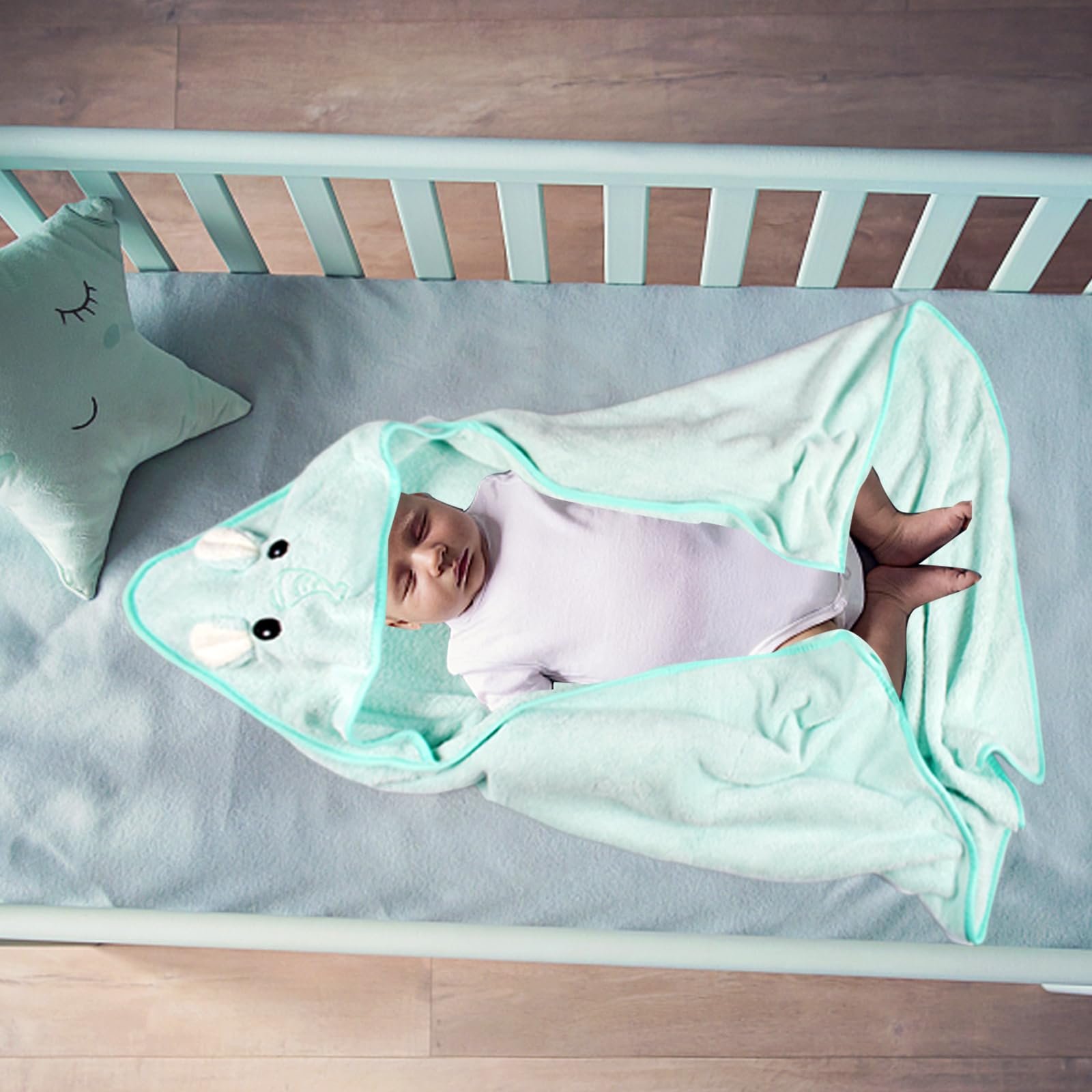 Рушник з капюшоном Funmo Baby 3 шт. 80 x 80 см (A), фото №6