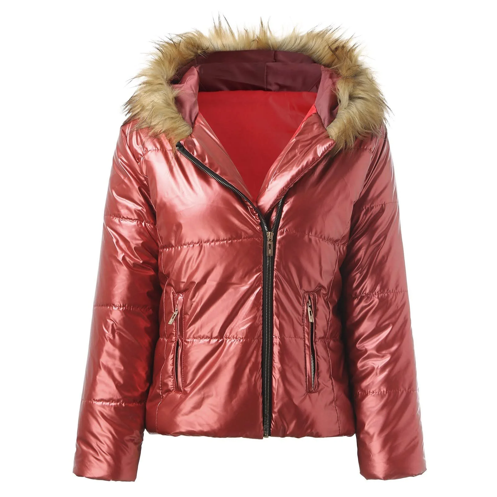 Жіноча зимова куртка на блискавці Парка, фото №4