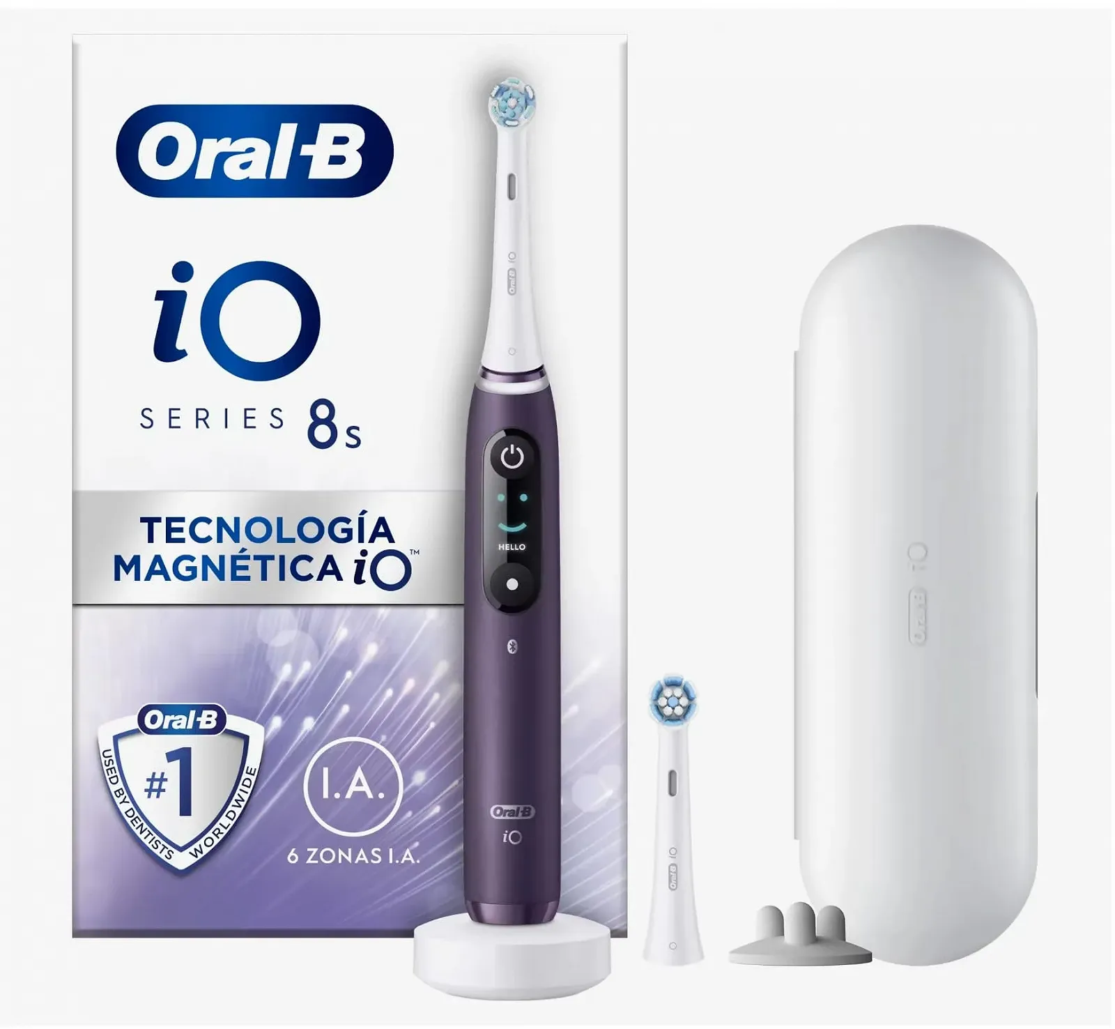 Электрическая зубная щетка Oral-B iO 8S Фиолетовая, фото №1