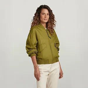 Жіноча куртка G‑Star Everyday Bomber Overshirt - M synthetic.ua - Фото 1