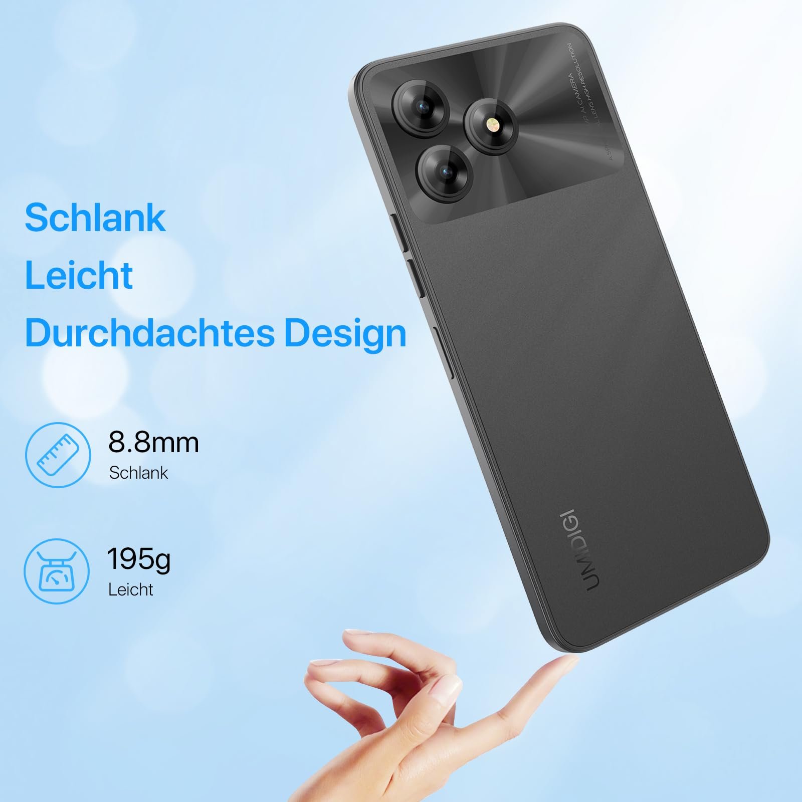 Смартфон UMIDIGI G5 16GB 128GB 50MP+8MP 6.6" HD+ 5000mAh Unisoc T606 4G Dual SIM, фото №9 Смартфон UMIDIGI G5 16GB 128GB 50MP+8MP 6.6" HD+ 5000mAh Unisoc T606 4G Dual SIM, фото №9
