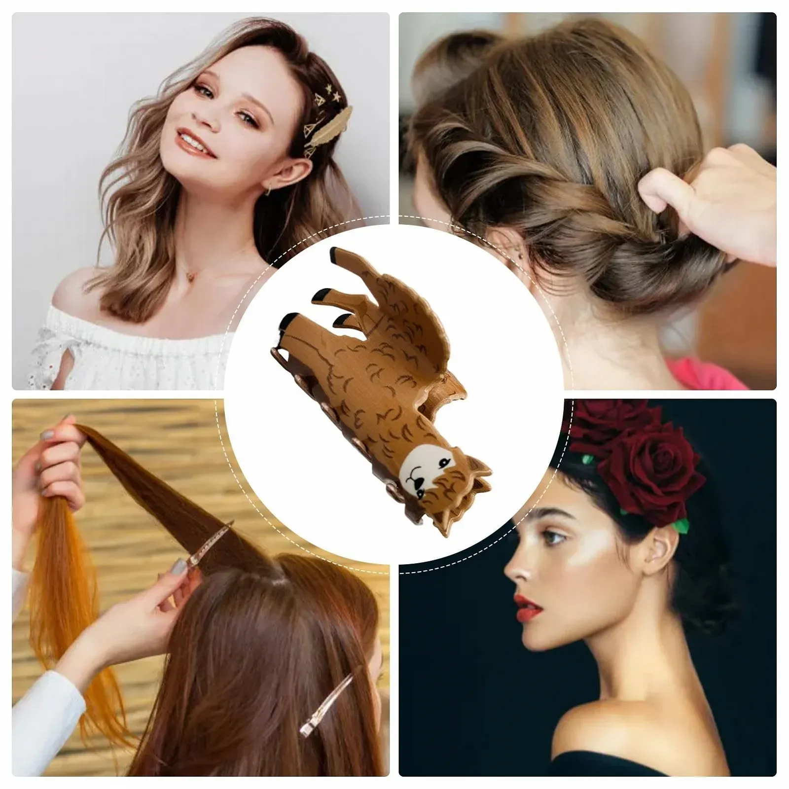 Заколка для волос акриловая, заколка для волос в форме животных, красочные акриловые заколки - праздничные аксессуары, украшение для волос, элегантная заколка на День Благодарения для женщин и девушек, фото №4 Заколка для волос акриловая, заколка для волос в форме животных, красочные акриловые заколки - праздничные аксессуары, украшение для волос, элегантная заколка на День Благодарения для женщин и девушек, фото №4