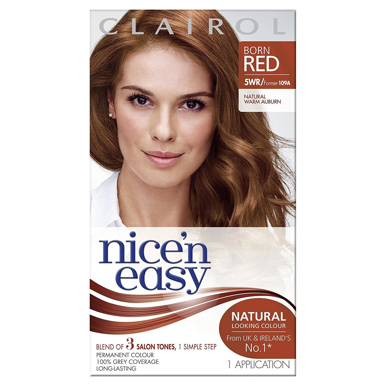 Стійка фарба для волосся Clairol Nice'n Easy 109A/5WR Натуральний теплий каштановий, фото №1