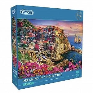 Пазл Gibsons Games Cinque Terre Sunset 1000 элементов 100% переработанный картон - Фото 1