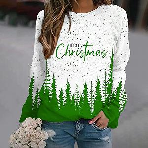 Рождественский свитер Женский С длинными рукавами Круглый вырез С принтом Снеговик Многоцветный цена на synthetic.ua - Фото 1 Рождественский свитер Женский С длинными рукавами Круглый вырез С принтом Снеговик Многоцветный synthetic.ua - Фото 1