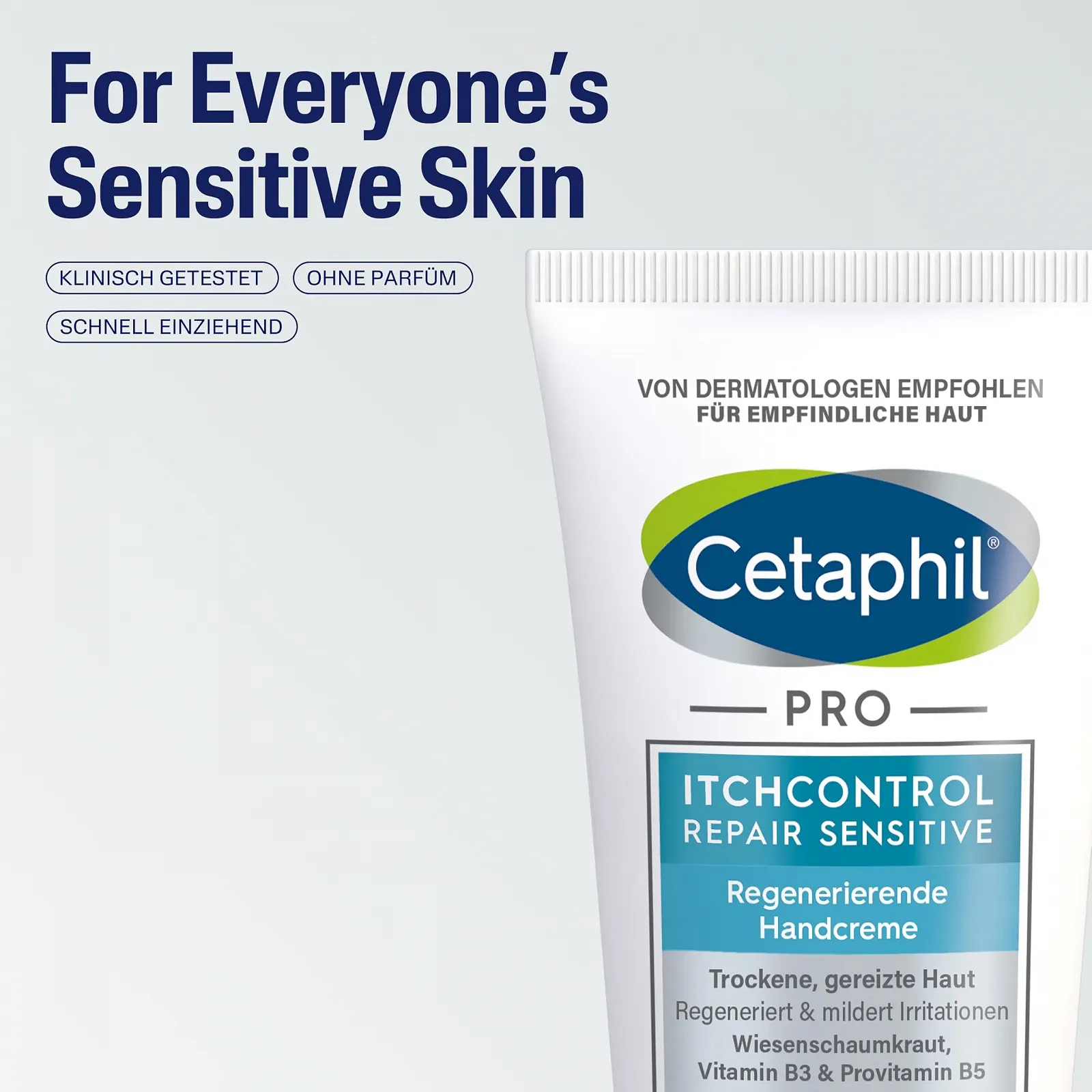 Крем для рук CETAPHIL Pro ItchControl Repair Sensitive Regenerating, 50 мл, для зудящих, сухих и раздраженных рук, разглаживает шершавые руки и уменьшает раздражение, например, от частого мытья рук, фото №5