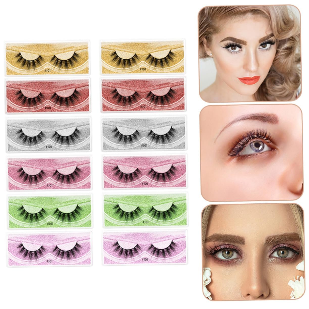 Комплект Angoily 3D 12 пар густі накладні вії, фото №4