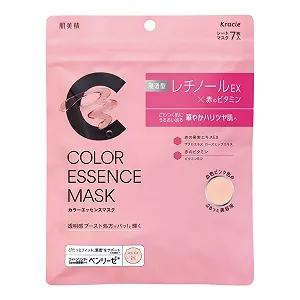 Тканевая маска для лица HADABISEI Pink, 7 шт | Ретинол и Витамин B12 | Увлажняющая и укрепляющая маска для сухой и тусклой кожи | Сделано в Японии - Фото 1