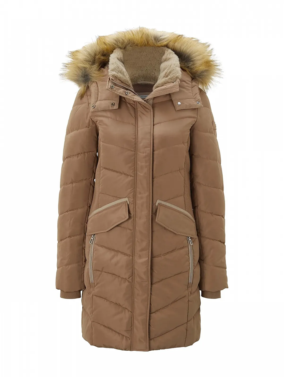 Парка TOM TAILOR из переработанного полиэстера стеганая женская, фото №7