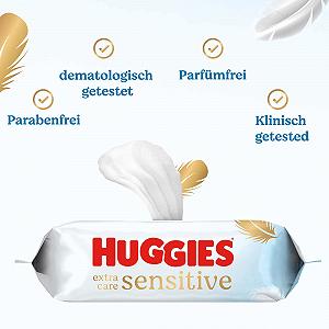Влажные салфетки Huggies Pure Extra Care, 8 упаковок synthetic.ua - Фото 1