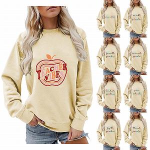 Женский Свитшот Без бренда Длинный рукав oversize для учителя На 100 дней школы - Фото 1