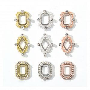 Квадратні Металеві 3D Yaoqijie 100 шт. Титан synthetic.ua - Фото 1