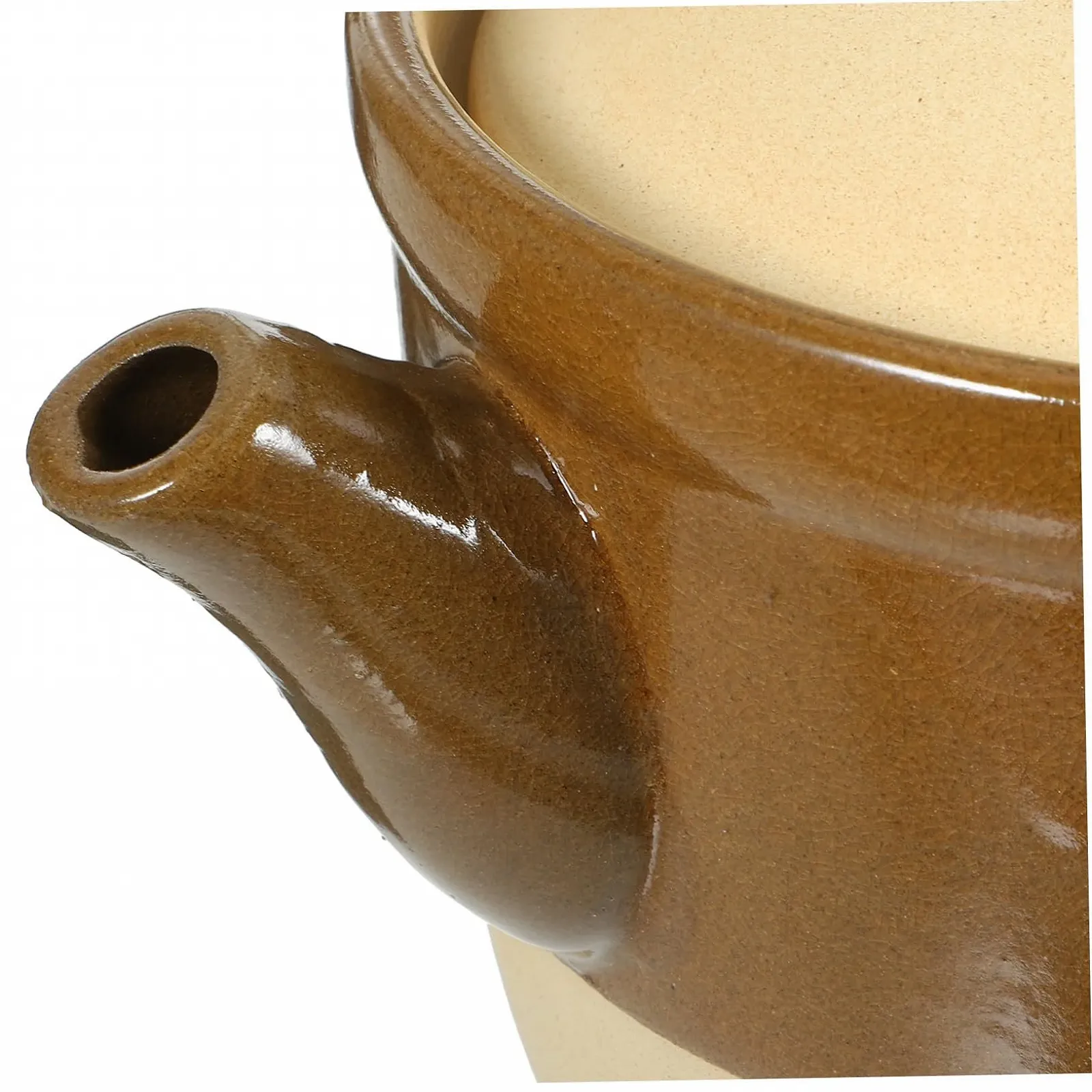 Кастрюля керамическая для лекарств термостойкая 2 л для газовой плиты, фото №2