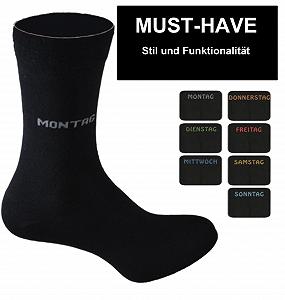 Шкарпетки Жіночі/Чоловічі 7/14/21 пар Black Weekday Розмір 35-38, 39-42, 43-46 або 47/50 synthetic.ua - Фото 1