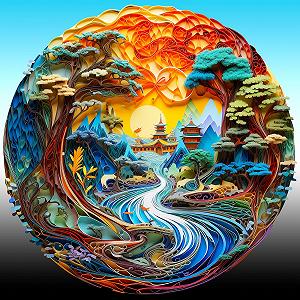 Пазл HUADADA Wonderland 1024 деталі для дорослих та дітей - Фото 1