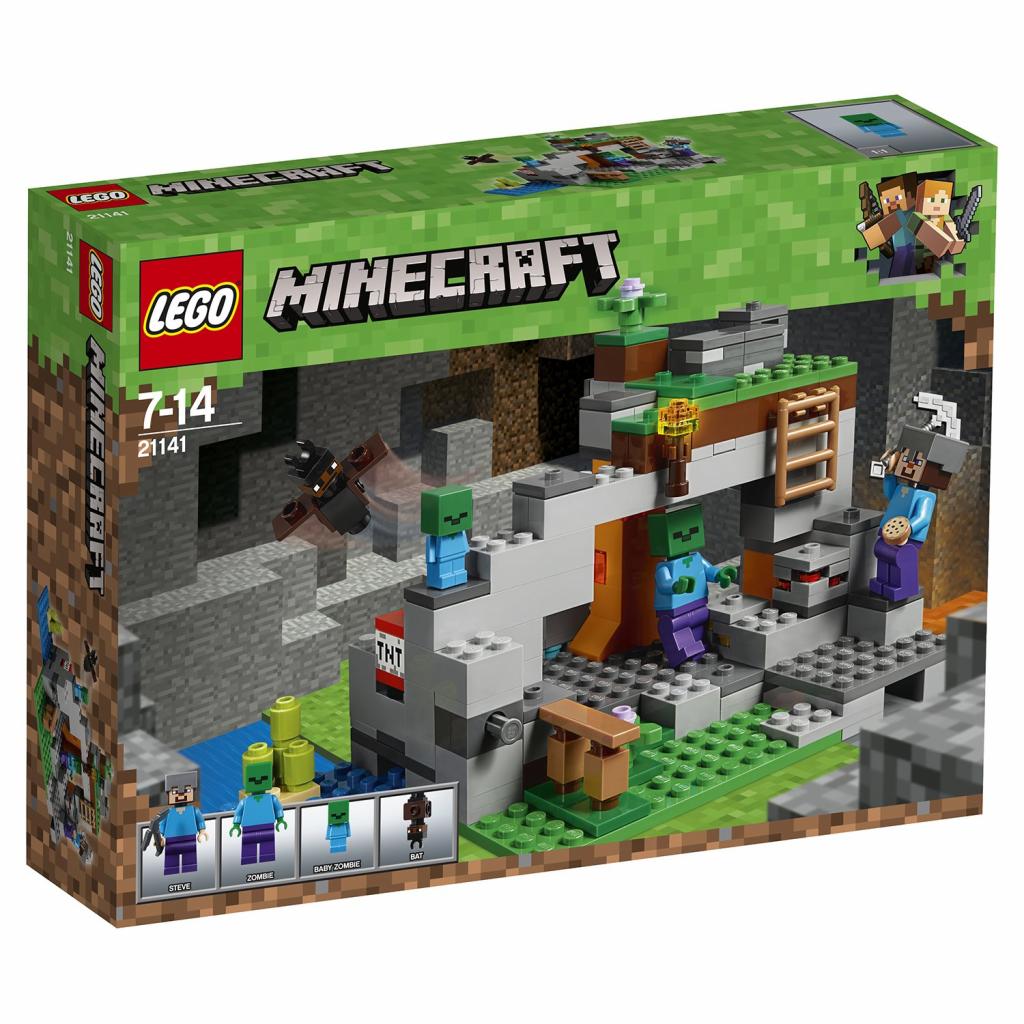 Конструктор LEGO MINECRAFT Пещера зомби 241 деталь (21141), фото №1