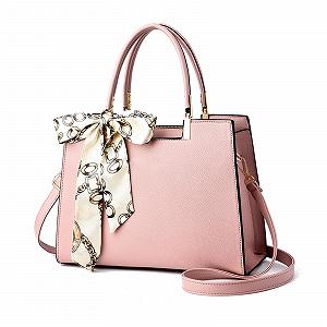 Сумка з ручками NICOLE & DORIS Shopper, середня, з PU шкіри, рожева - Фото 1