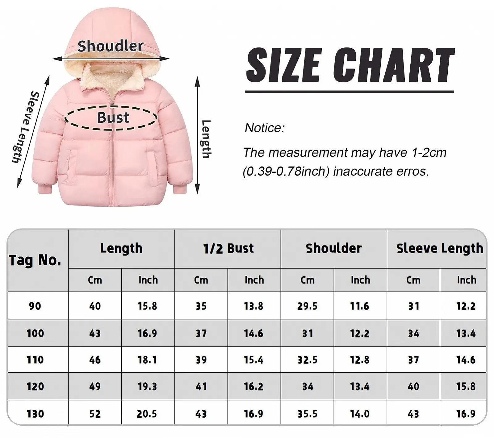 Зимова куртка Happy Cherry для дітей, флісова підкладка, фото №3
