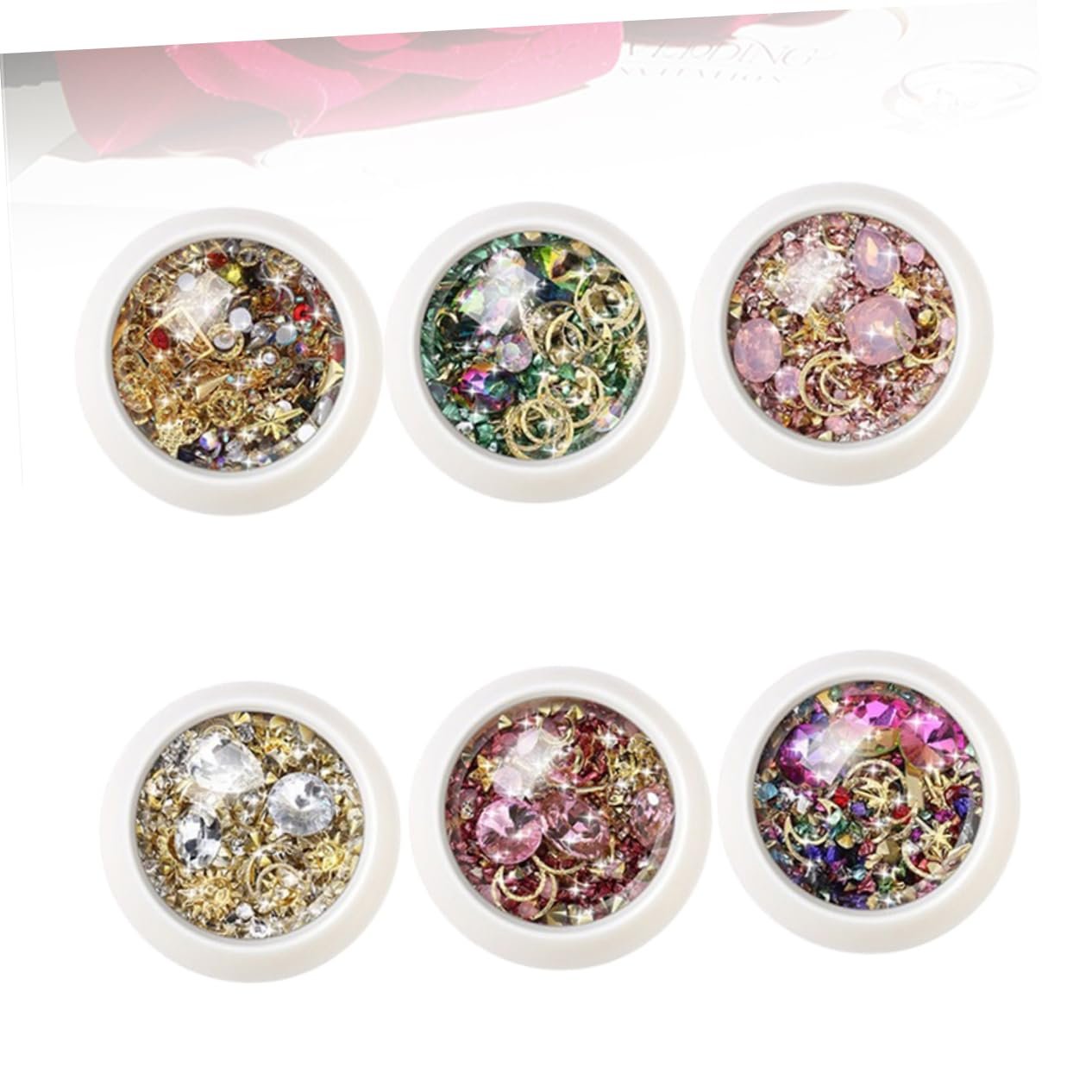 Набор украшений для ногтей, 6 шт, фото №8