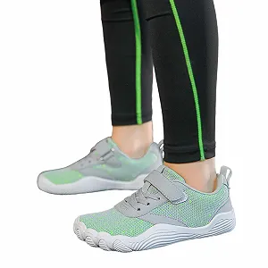 Унисекс детская обувь для босиком, широкие кроссовки для мальчиков и девочек, дышащие легкие кроссовки для бега, мягкие нескользящие походные кроссовки, спортивная обувь на липучках, размер 24-38 - Фото 1