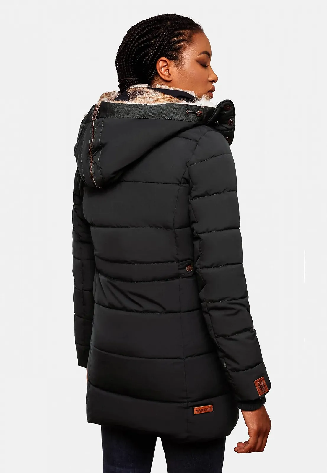 Жіноче стьобане зимове пальто Marikoo Парка з капюшоном, фото №6 Жіноче стьобане зимове пальто Marikoo Парка з капюшоном, фото №6