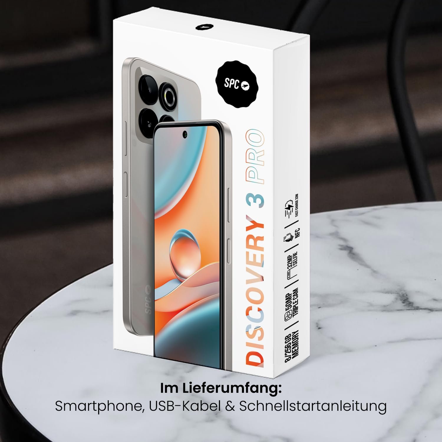 Смартфон SPC Discovery 3 Pro 6.7" IPS 120Hz 8/256GB 50MP 5000mAh Lunar Mist, фото №8 Смартфон SPC Discovery 3 Pro 6.7" IPS 120Hz 8/256GB 50MP 5000mAh Lunar Mist, фото №8
