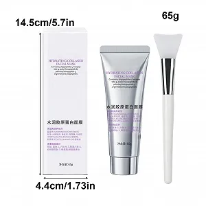 Маска для лица Mivceklw Успокаивающее восстановление, глубокое питание, восстанавливающая формула, увлажняющая маска для сухой, грубой, комбинированной и жирной кожи, 14,5 x 4,4 см synthetic.ua - Фото 1