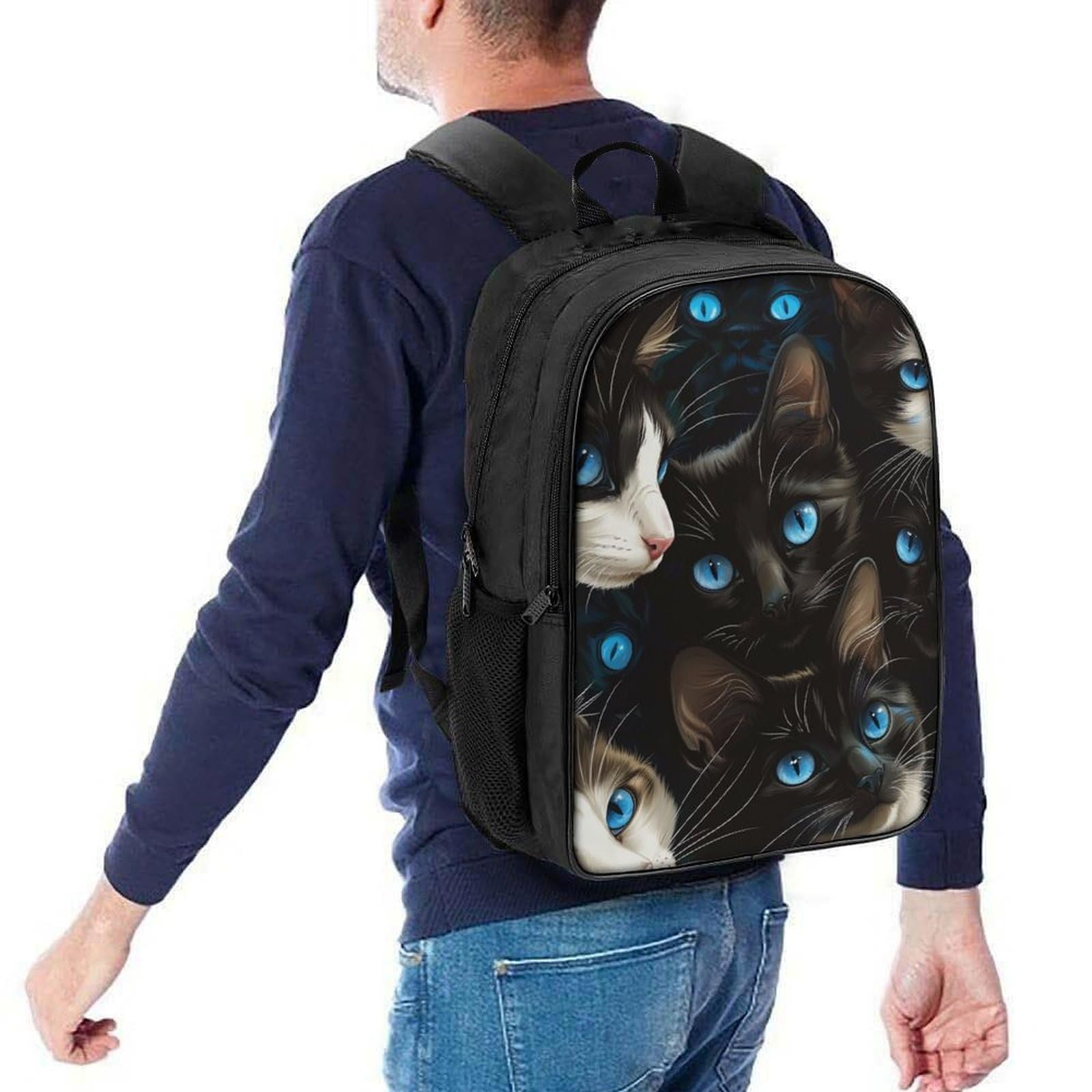 Рюкзак Шкільний RSIUUODNF Cat Style-8, 40 x 28 x 16 см, фото №5