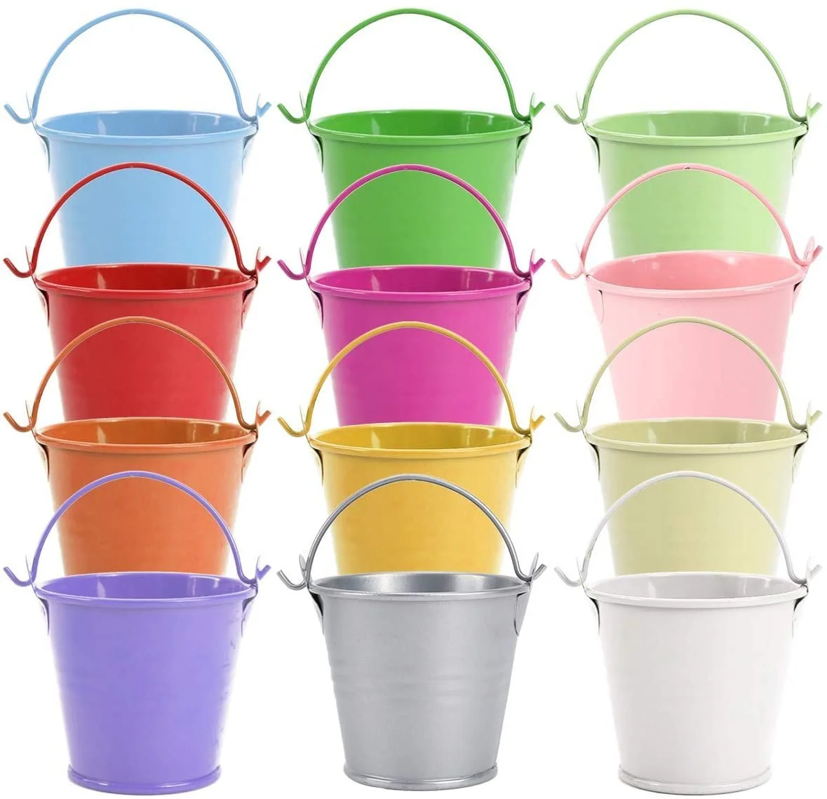 Міні-кашпо металеві підвісні KAHEIGN, 12 шт., 6 см, зі знімною ручкою, 12 кольорів, фото №3 Міні-кашпо металеві підвісні KAHEIGN, 12 шт., 6 см, зі знімною ручкою, 12 кольорів, фото №3