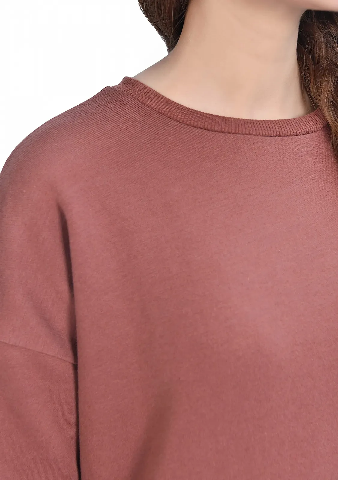 Женский Свитер M17 Классический Круглый Вырез Переработанный, фото №2 Женский Свитер M17 Классический Круглый Вырез Переработанный, фото №2