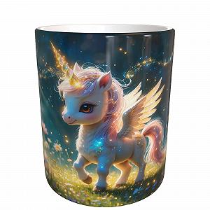 Детская Кружка Drug Mug Детская Кружка Единорог Пегас Мотив 330 мл Керамическая Волшебная Милая Идея Подарка для Девочек Мир Единорогов Фантастический Мир Кружка Можно Мыть в Посудомоечной Машине и Использовать в Микроволновой Печи - Фото 1