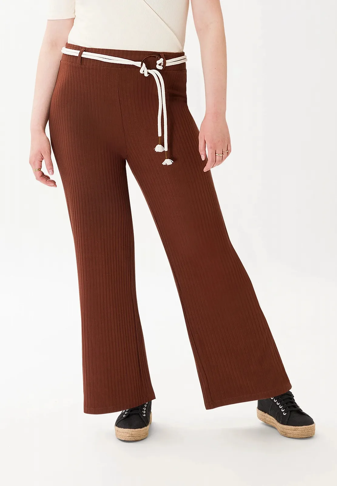 Женские брюки Les Lunes The Lauren Pants Dark Chocolate - L, фото №2