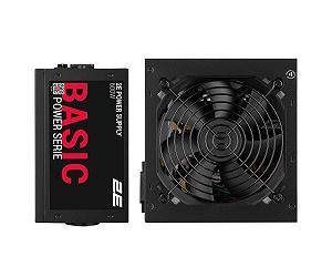 2E Блок живлення Basic Power 600W 80 120мм 1xMB 24pin(20+4), 1xCPU 8pin(4+4), 3xMolex 4xSATA 2xPCIe 8pin(6+2) synthetic.ua - Фото 1