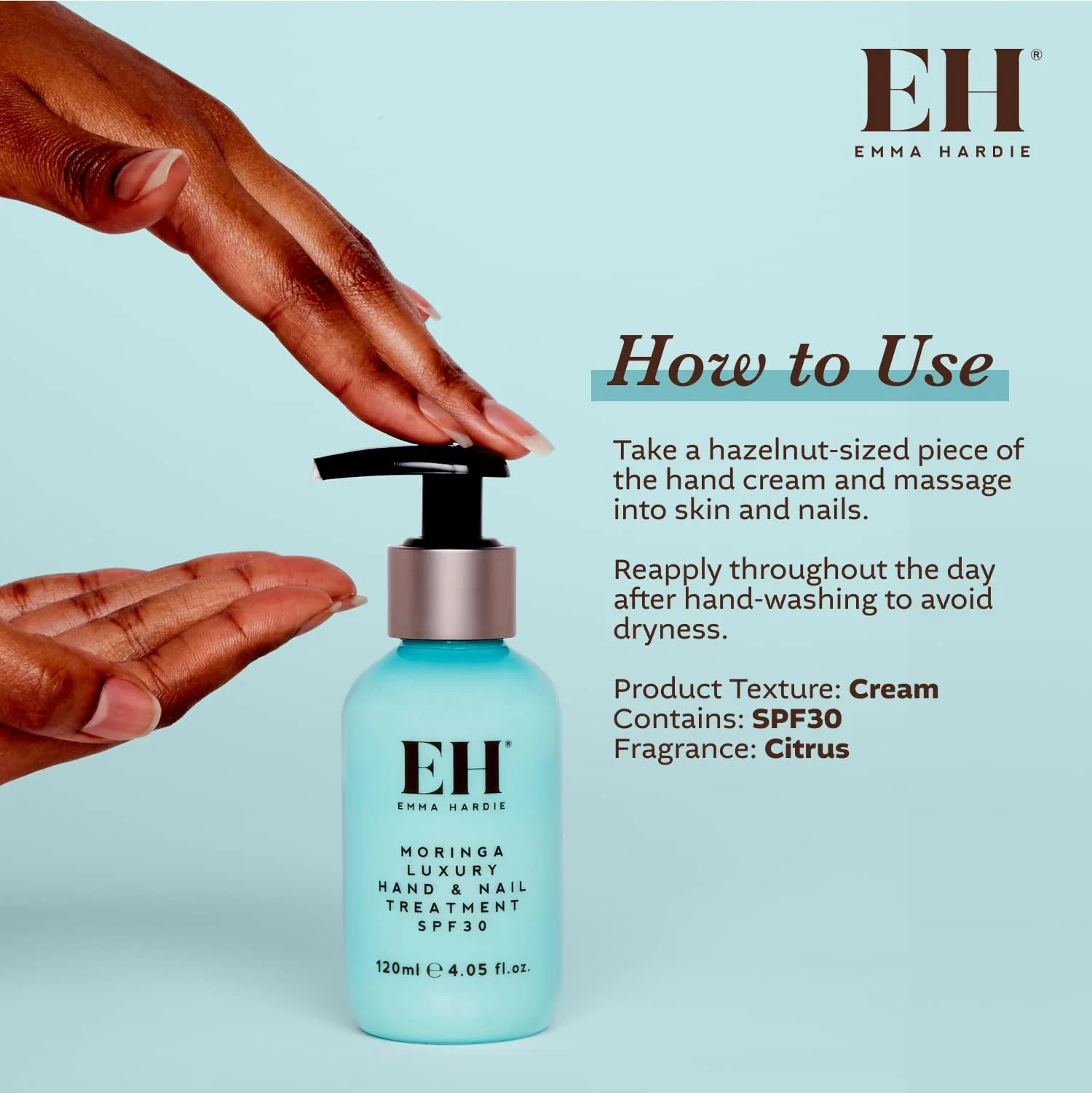 Крем Emma Hardie Moringa Luxury для рук і нігтів SPF 30, 120 мл, фото №5