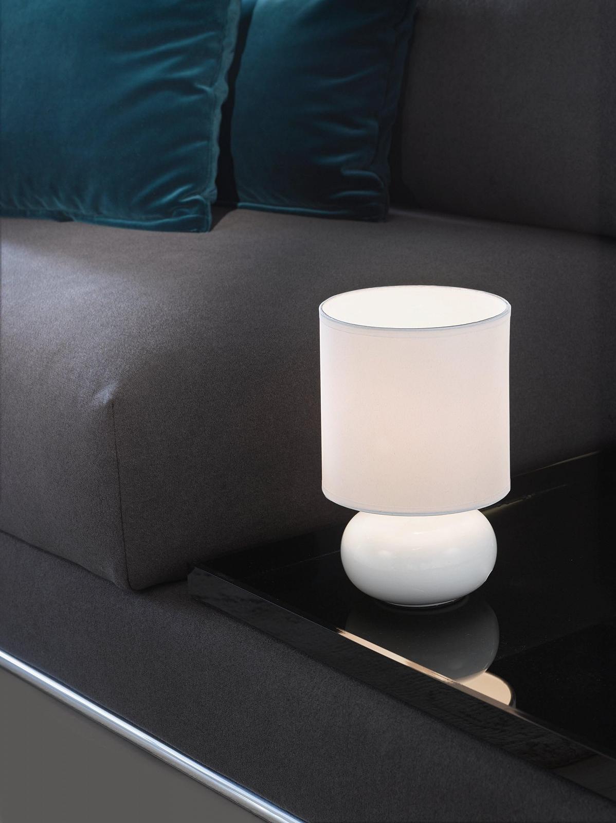 Настільна лампа EGLO Кераміка 40 Вт Біла, фото №3