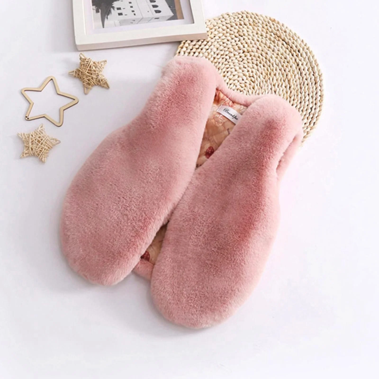 Безрукавка Generisch детская переходная Куртка для девочек Пушистая плюшевая куртка Однотонный меховой жилет Зимний теплый жилет-перекрест Легкий стеганый кардиган Мягкий плюшевый жилет, фото №3