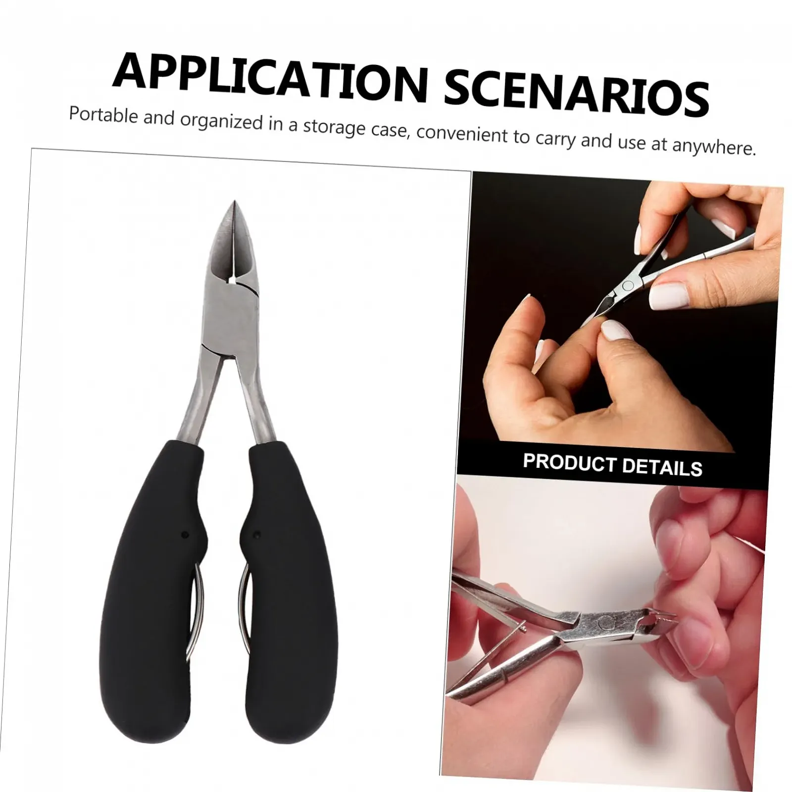 Набор для маникюра и педикюра WRITWAA Черный, фото №8