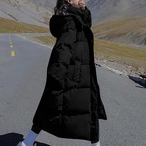 Жіноча Куртка пухова Довга Вільна стьобана Легка synthetic.ua - Фото 1