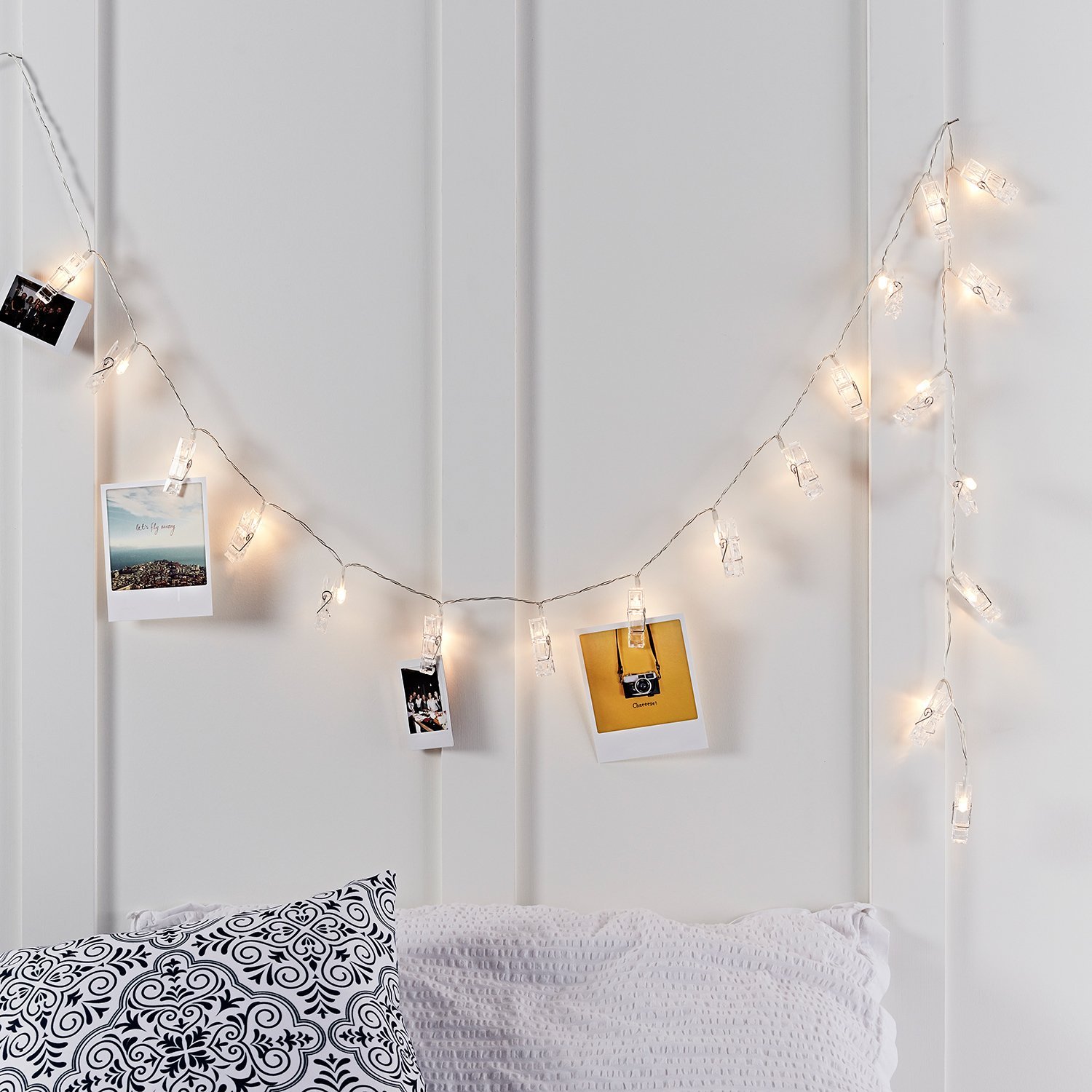 Гірлянда Lights4fun, 20 теплих білих світлодіодів, на батарейках, фото №2