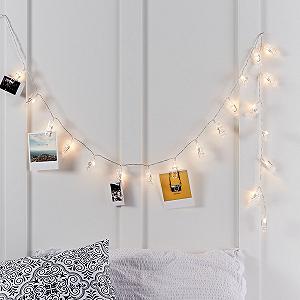Гірлянда Lights4fun, 20 теплих білих світлодіодів, на батарейках synthetic.ua - Фото 1