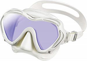 Маска для дайвінгу TUSA Paragon S Однолінзова UV фільтр Professional (M1007S) Білий/Білий - Фото 1