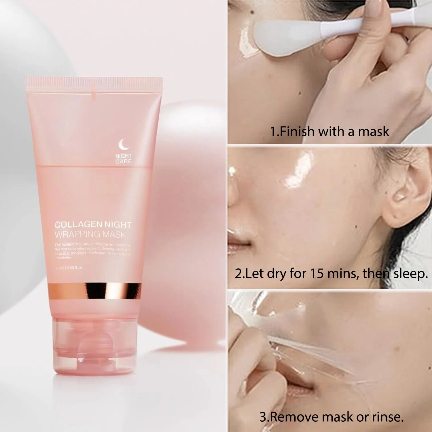 Маска для обличчя OUDIOHAI Нічна колагенова, колагенова маска-плівка, фото №4 Маска для обличчя OUDIOHAI Нічна колагенова, колагенова маска-плівка, фото №4