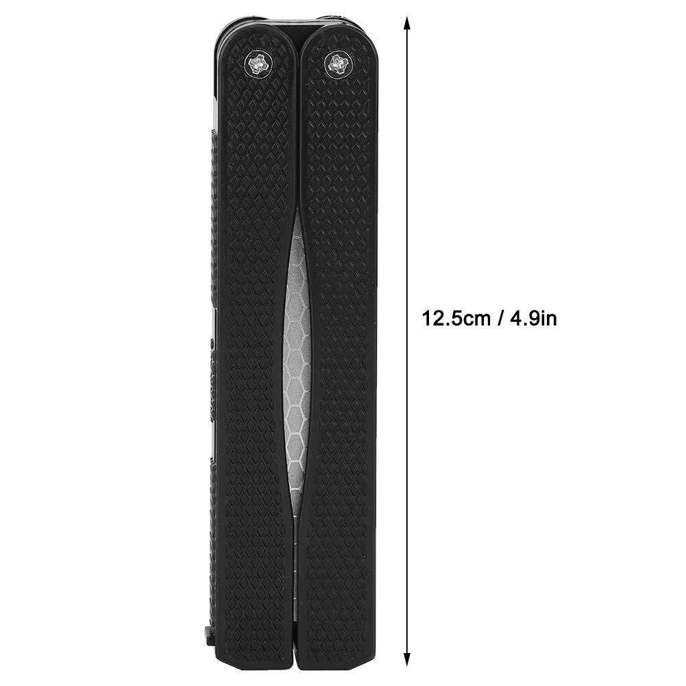 Точило для ножів двостороння портативна складана алмазна протиковзка, фото №2