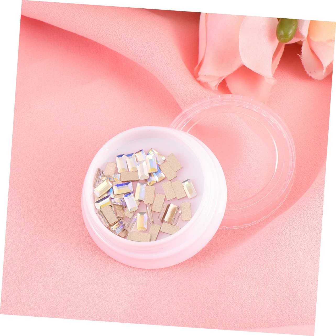 Стрази для нігтів WOONEKY Прямокутні прикраси для манікюру, фото №5