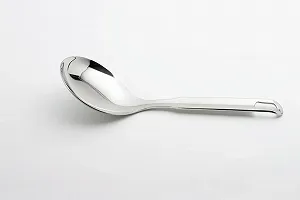 Ложка для сервировки Weis, нержавеющая сталь, серебристая, 24 x 8 x 9 см - Фото 1