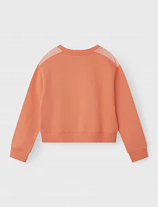 Свитшот NAME IT Nkfnonna LS Short Nreg Sweat Bru для девочек synthetic.ua - Фото 1