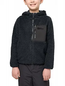 Флісова куртка з капюшоном Jack Wolfskin Ice Curl Hood для дівчат K synthetic.ua - Фото 1