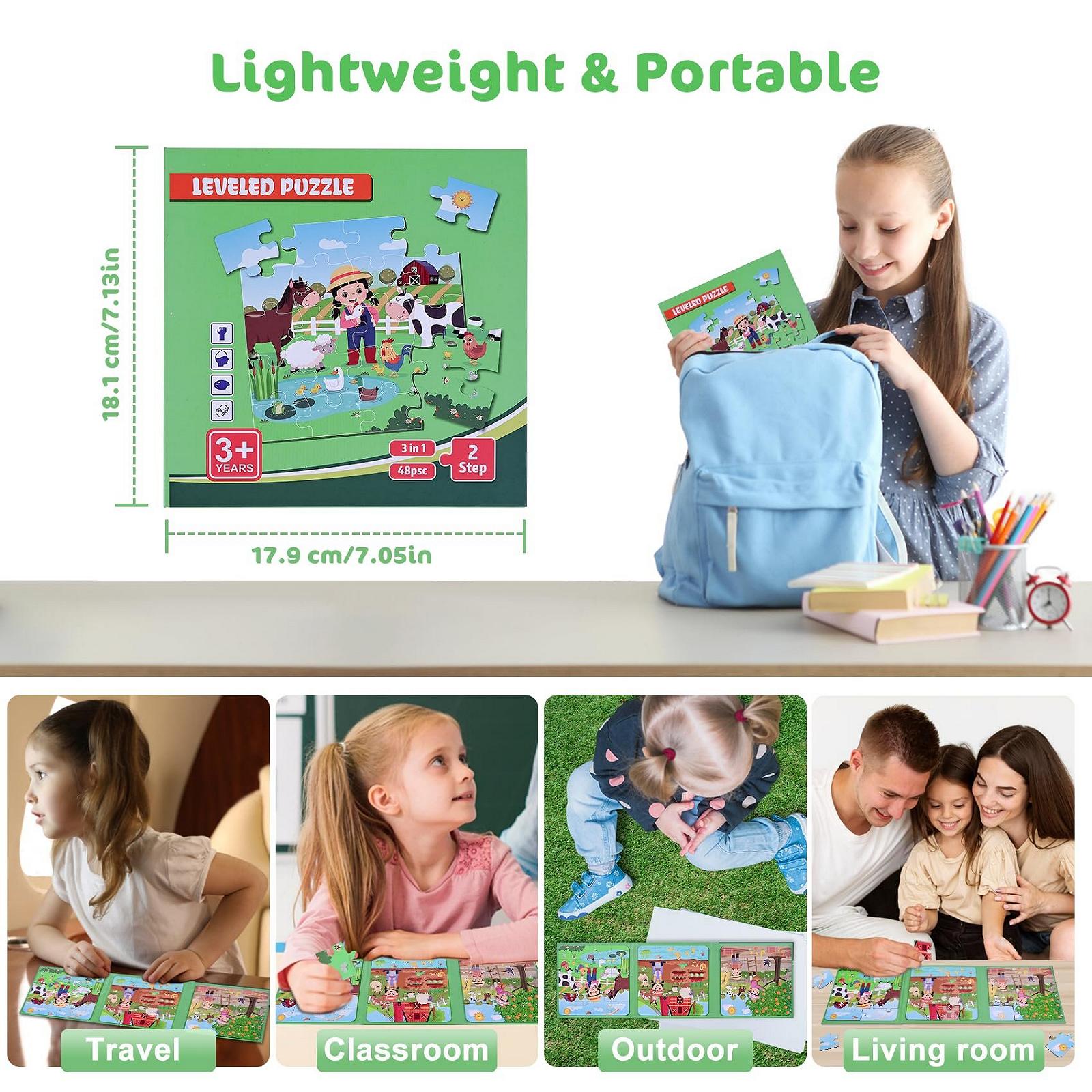 Магнитный пазл POPGMMT Farm Ферма 3-в-1 48 элементов, фото №2