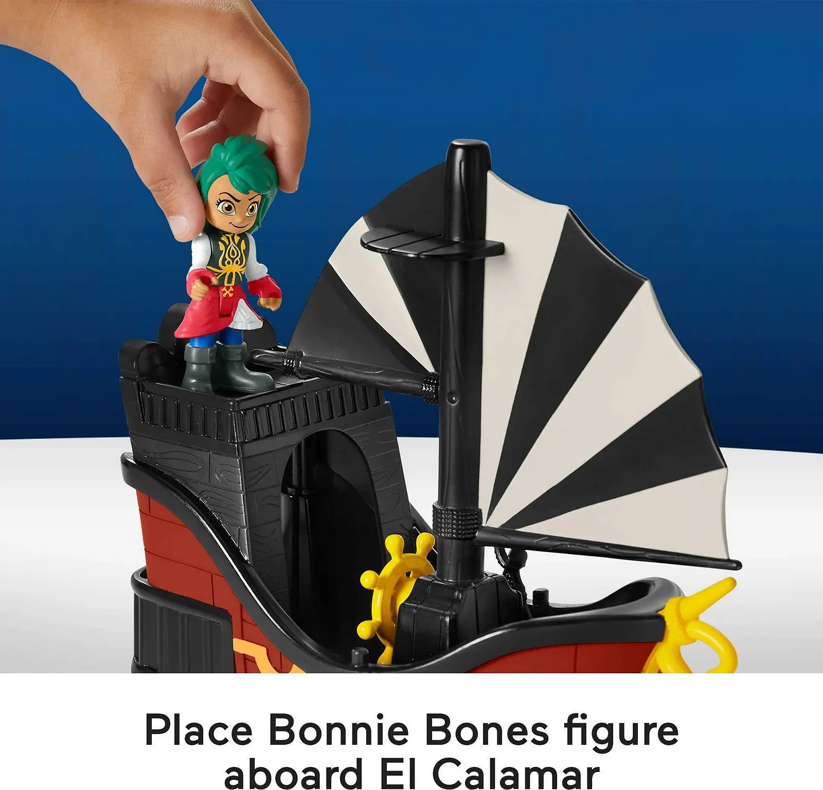 Ігрові фігурки Fisher Price Santiago of the Seas Bonnie Bones & El Calamar, фото №4