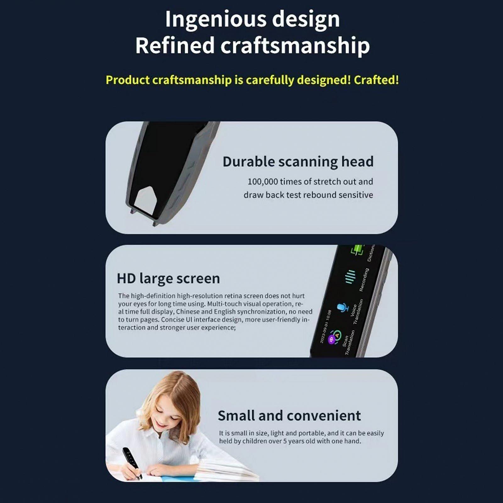 Ручка-сканер для читання, перекладач на 113 мов, для читання з перетворенням тексту в мову, Цифрова, фото №8 Ручка-сканер для читання, перекладач на 113 мов, для читання з перетворенням тексту в мову, Цифрова, фото №8